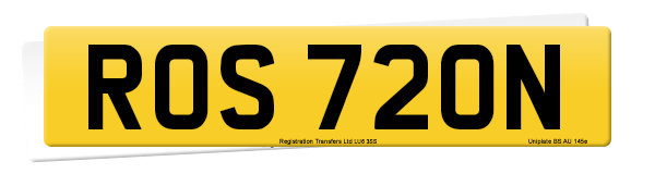 Registration number ROS 720N